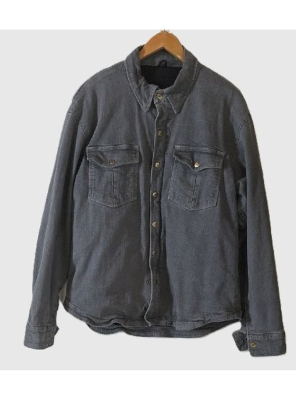 MILWAUKEE LEATHER MEN'S ARMORED L/S MOTORCYCLE RIDER DENIM SHIRT JACKET SIZE XL